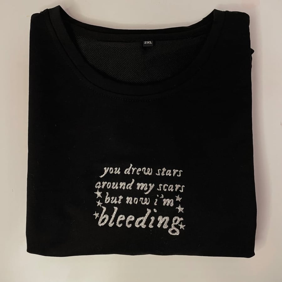 Embroidery T-shirt Taylor Swift song