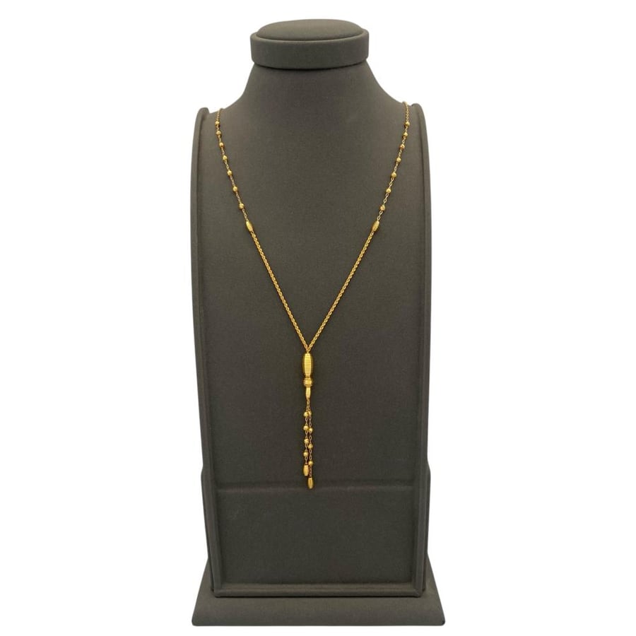 Gold prayer bead, 21 karat, weight 3.70 grams