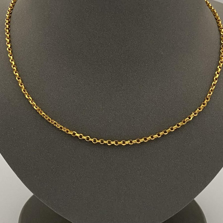 Gold necklace 21 karat weight 4.40 grams
