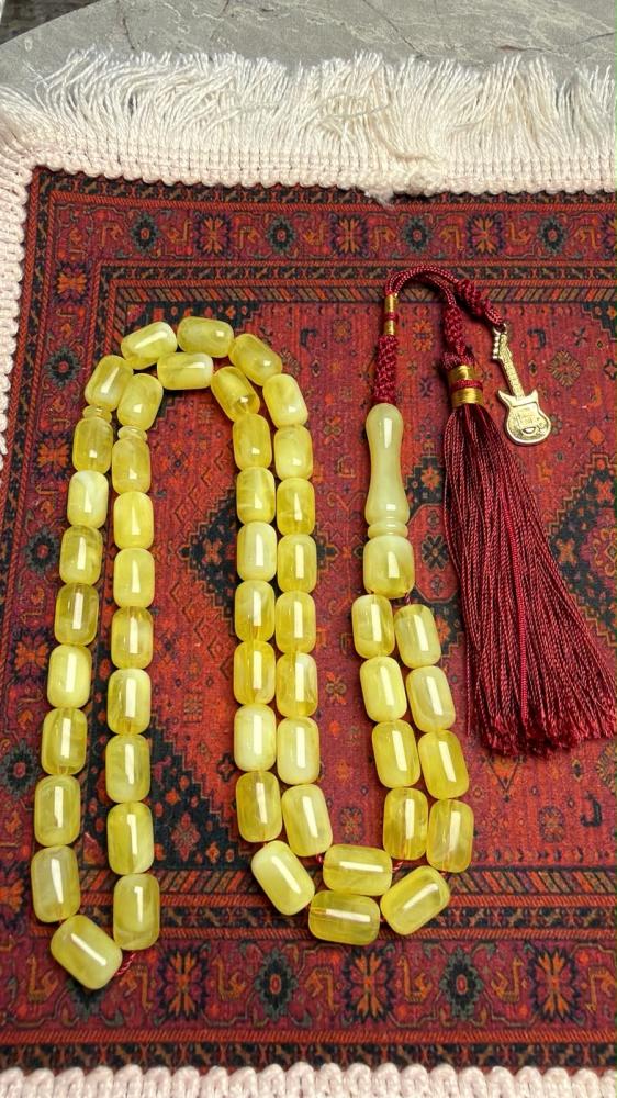 تراب كهرمان تركي ( بدون ريحه) 51 خرزه 12* 8 تقريبا