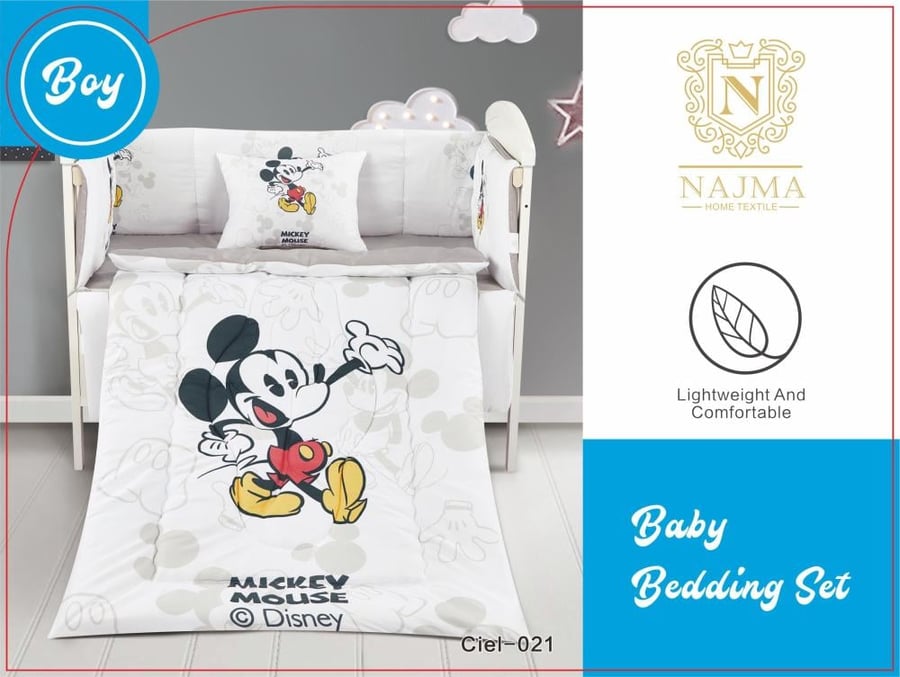 Baby boy bed linen set Little Prince 5 pieces blue