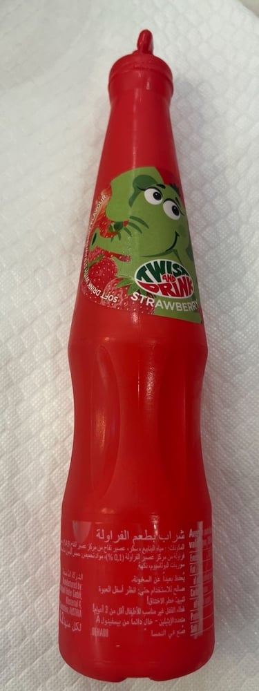 Open and drink with strawberry flavor