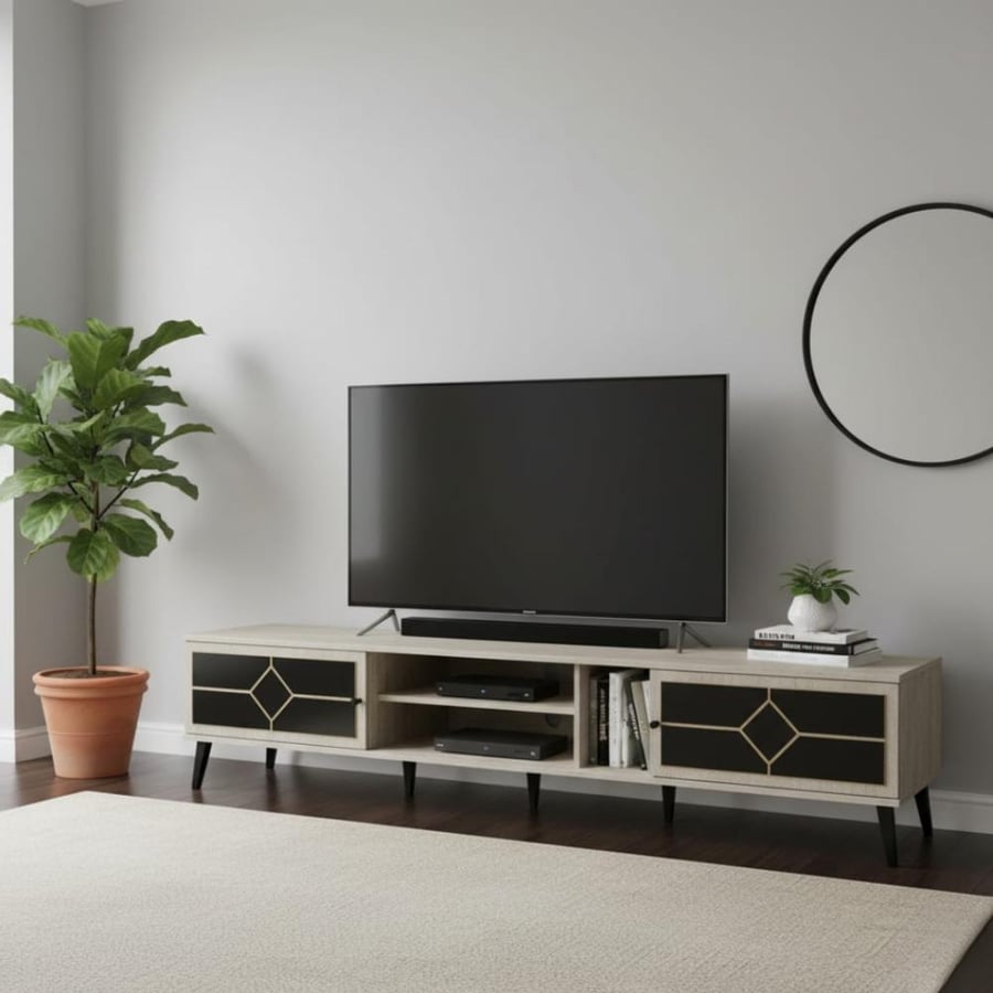 طاولة بلازما بتصميم عصري – المقاس 160×40×45 سم