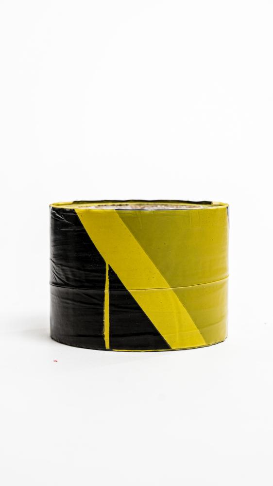 3-inch yellow and black warning tape