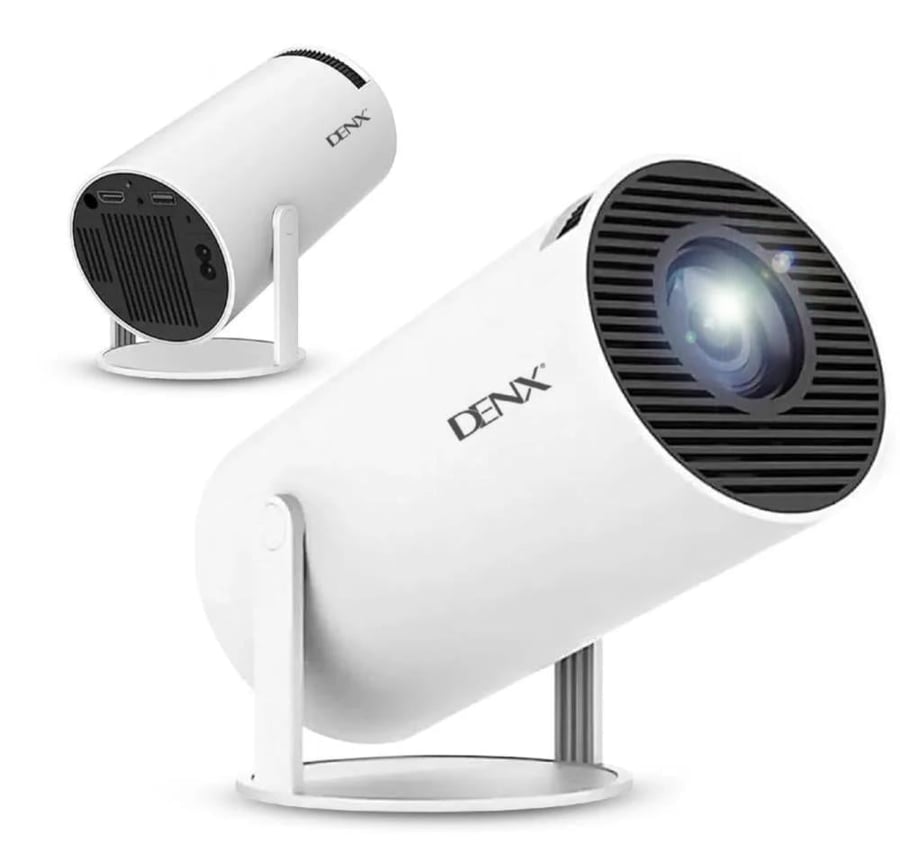 بروجيكتر جهاز عرض صغير محمول بقوة 8000 لومن بنظام اندرويد 12 يدعم WIFI وبلوتوث من دينكس DX2591‎