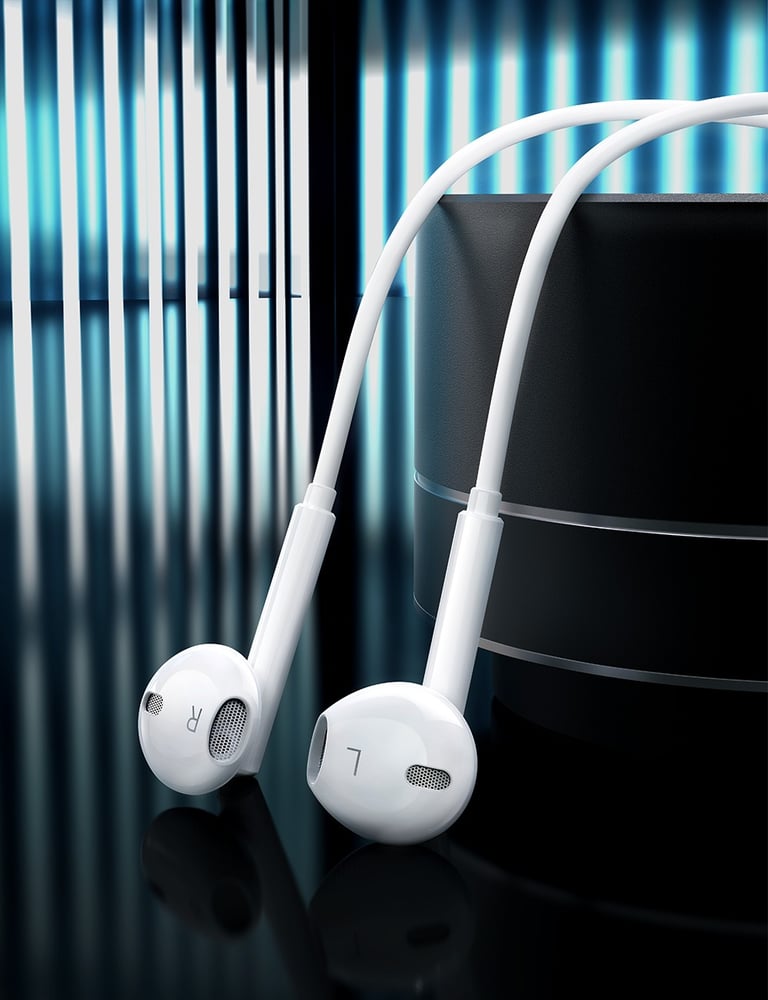 سماعات أذن سلكية Mcdodo (HP-7500) بمنفذ Type-C | صوت عالي الدقة، جودة صوت أصلية، تحكم بالصوت لـ Huawei/Xiaomi/Samsung