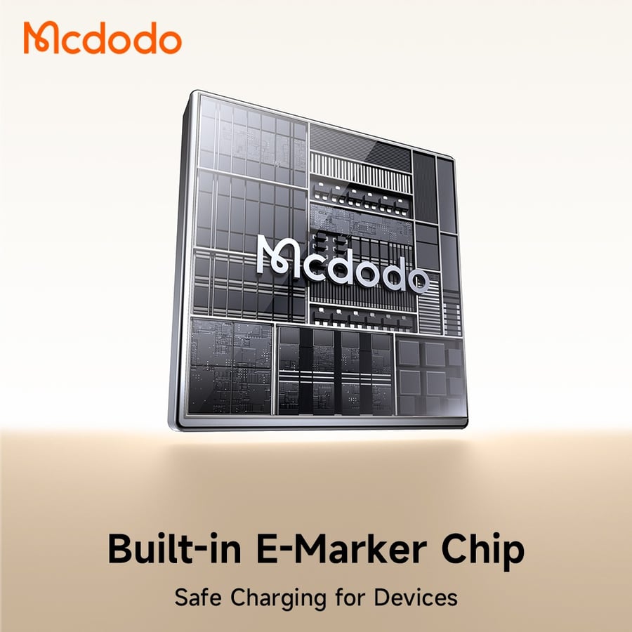 كيبل شحن Mcdodo (CA-6680) USB-C إلى USB-C بقوة 100 واط مع فصل تلقائي | شاشة LED ذكية وشحن سريع PD