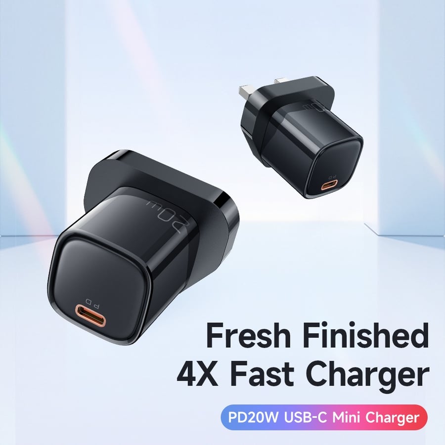 شاحن CH-4011 Mcdodo سريع (20 واط PD) ثلاثي الأقطاب بمنفذ Type-C | شاحن جداري صغير متوافق مع iPhone 14 Pro Max والأجهزة الذكية