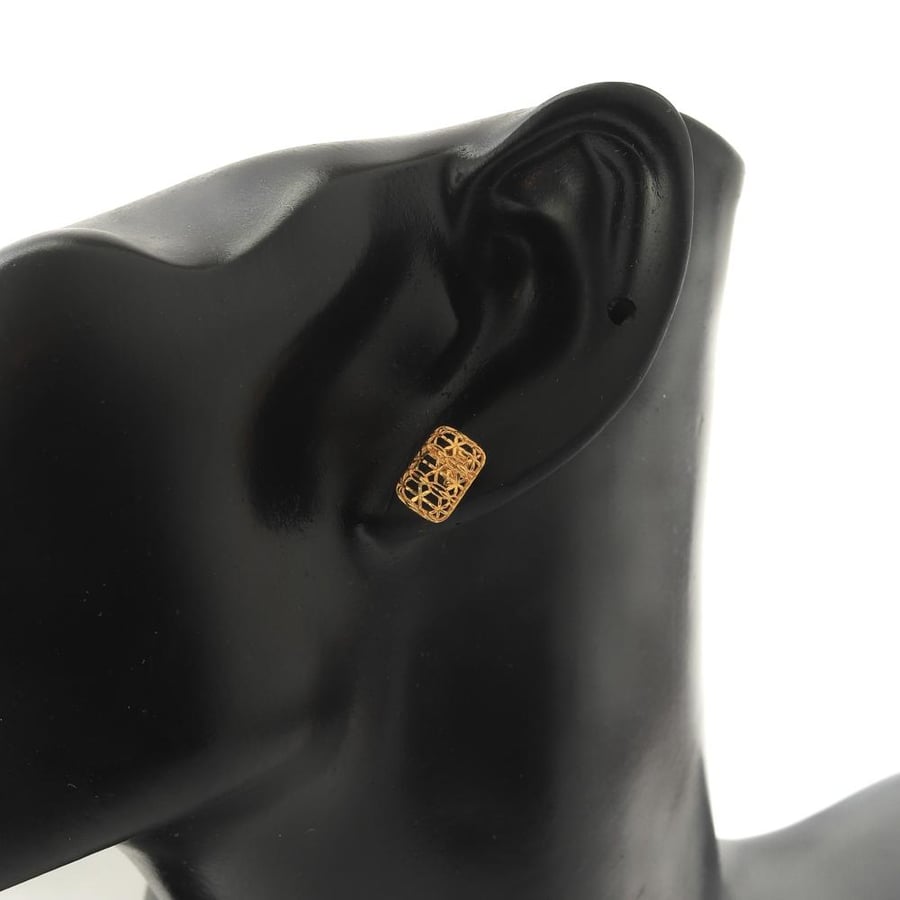 Gold earrings 21 karat