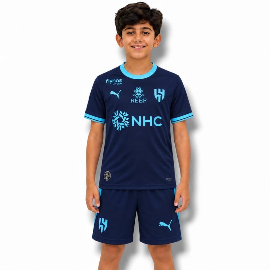 طقم الهلال الثالث اطفال لون كحلي