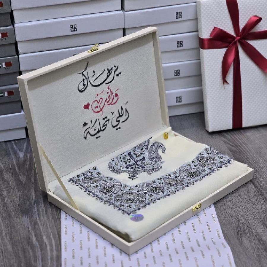 شال رجالي شتوي صوف طبيعي فاخر