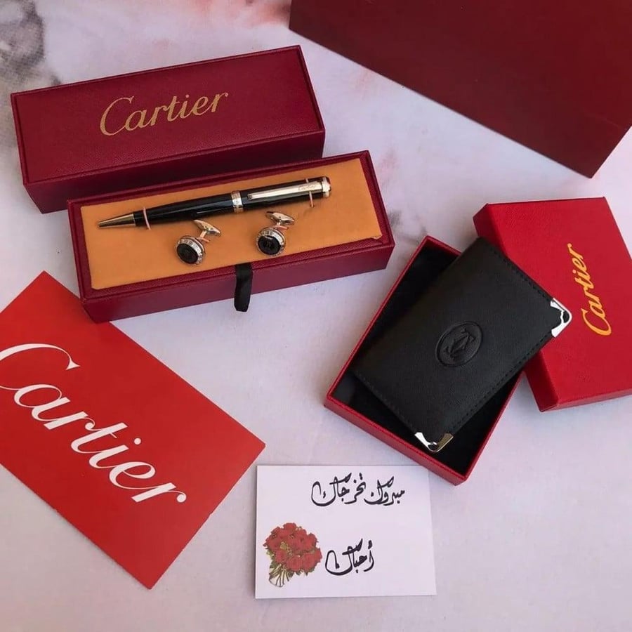 طقم قلم مع محفظه