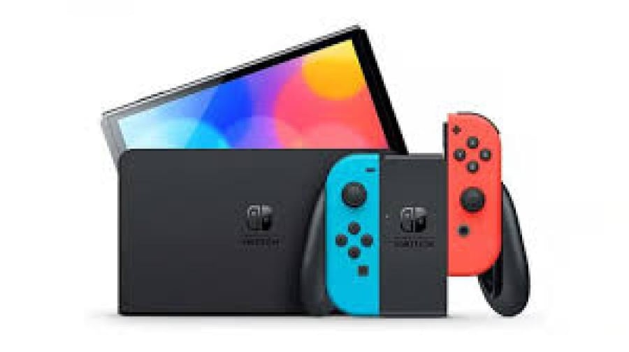 Nintendo Switch device - OLED model includes a 7-inch vibrant OLED screen with a thinner frame