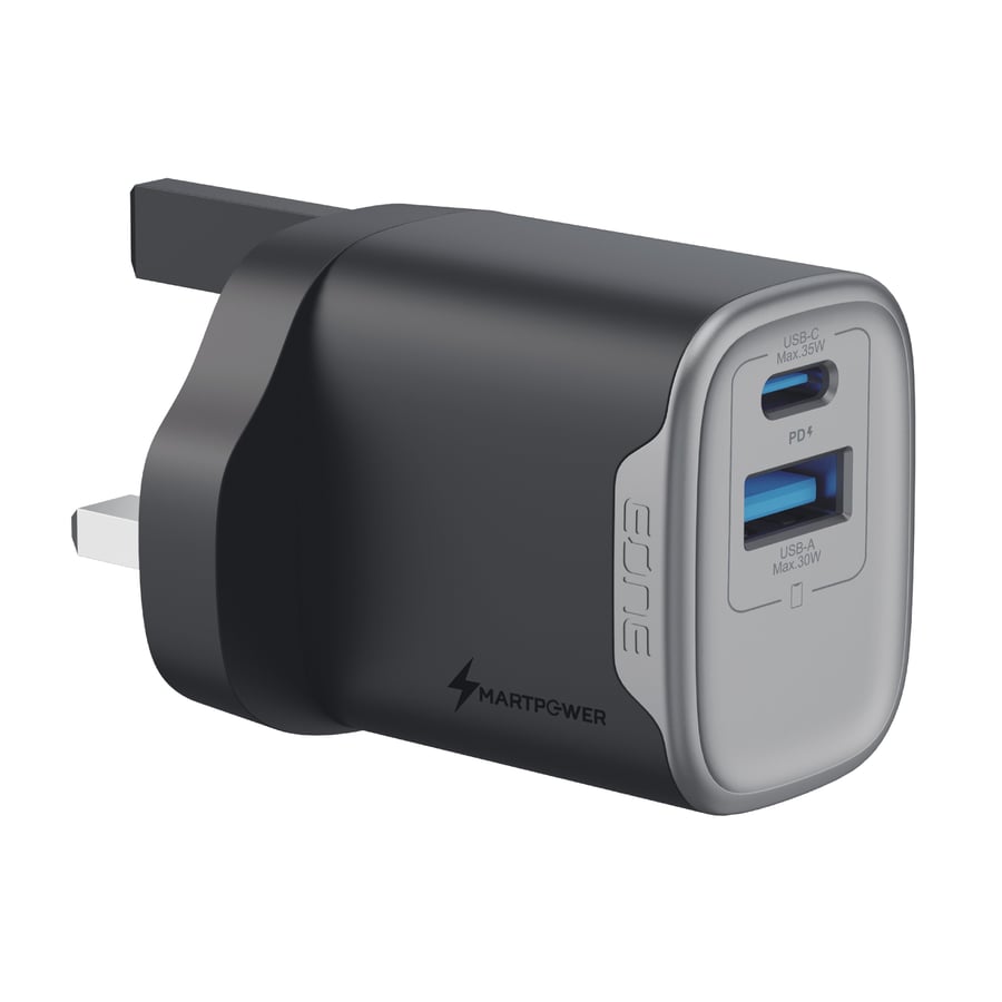 eOne EONE 35W Super Wall Charger Header (PD+QC) Supports Fast Charging - Black