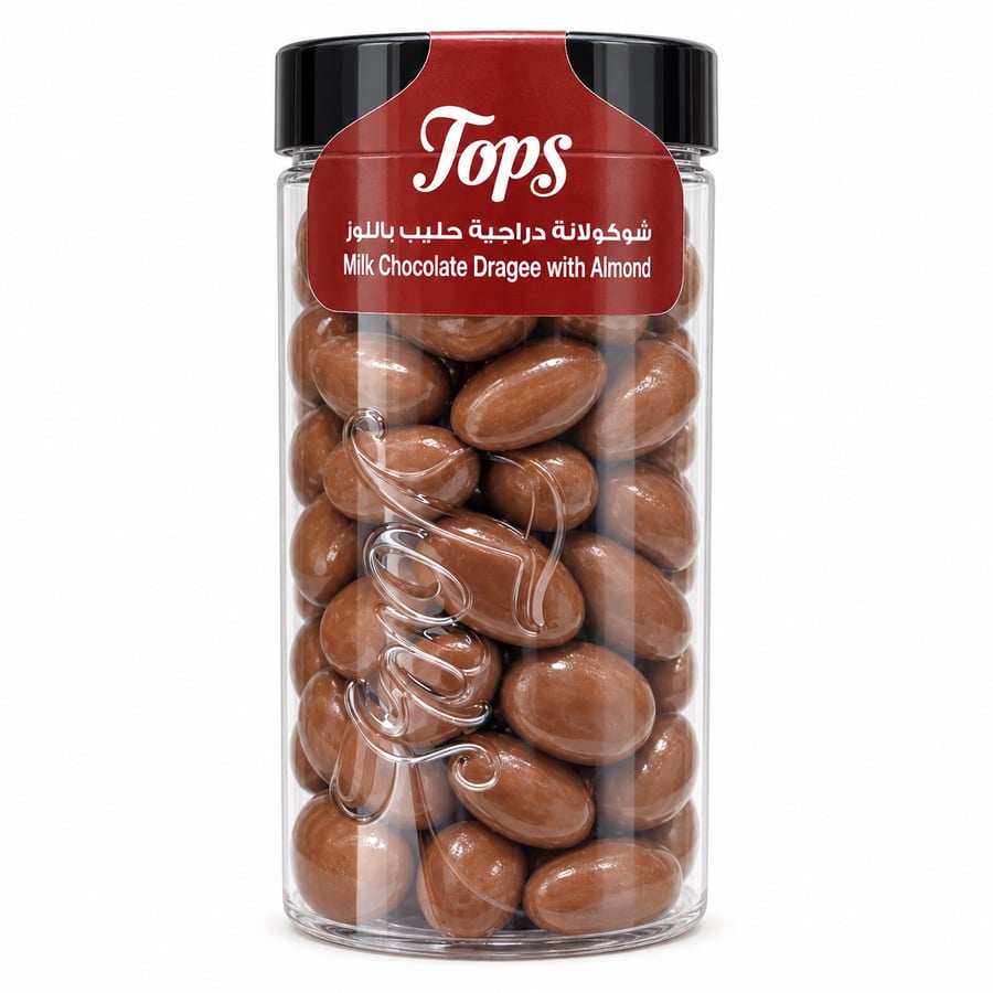 توبس لوز لميع 230 جرام - Tops Glossy Almond 230g