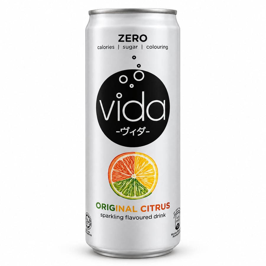 فيدا زيرو مشروب حمضيات 325 مل - Vida Zero Citrus Drink 325ml
