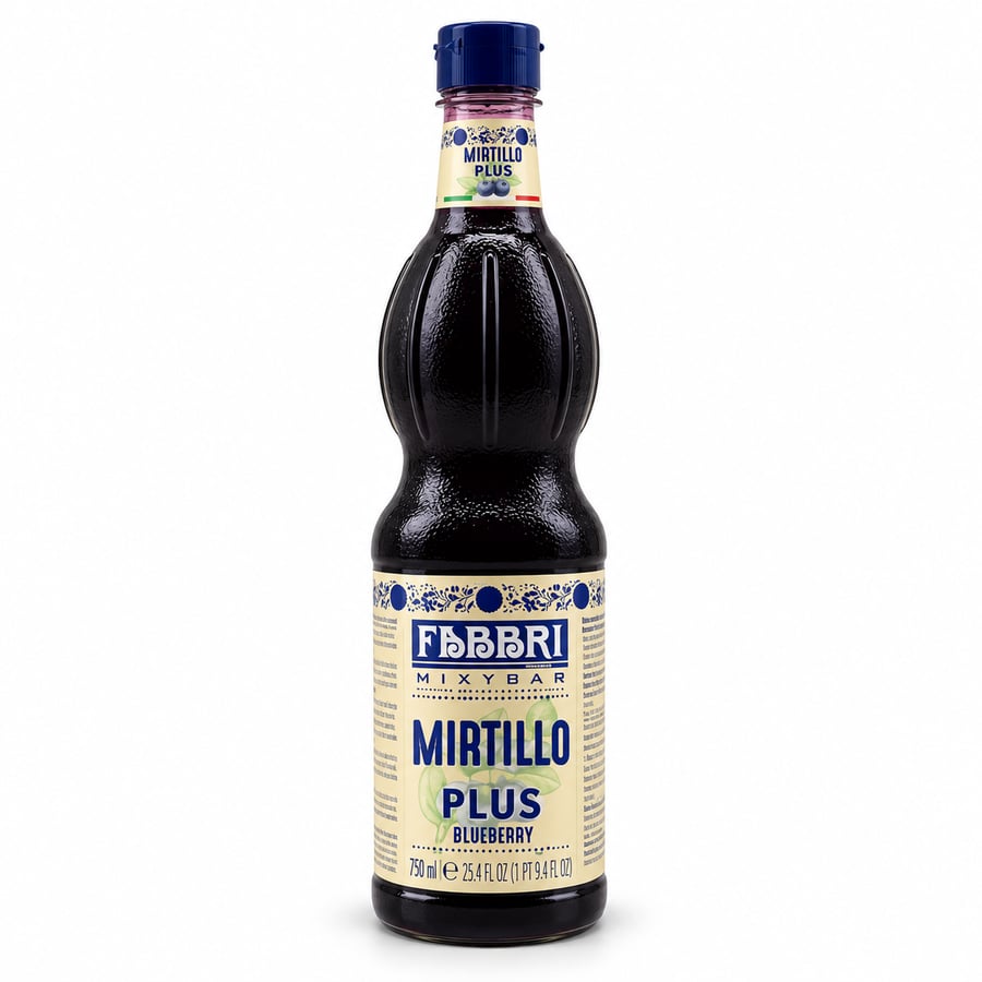 فابري شراب التوت الأزرق المركز 1 لتر - Fabri Blueberry Syrup Concentrate 1L