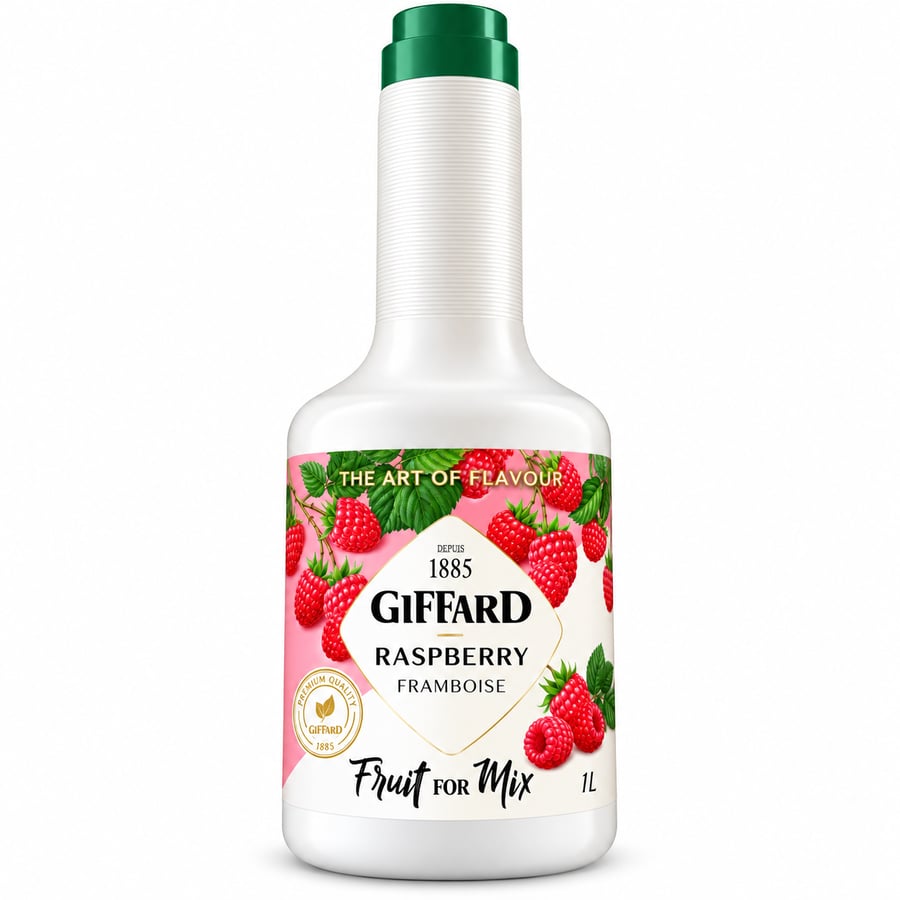 جيفارد هريس التوت الأحمر 1 لتر - Giffard Red Raspberry Purée 1L