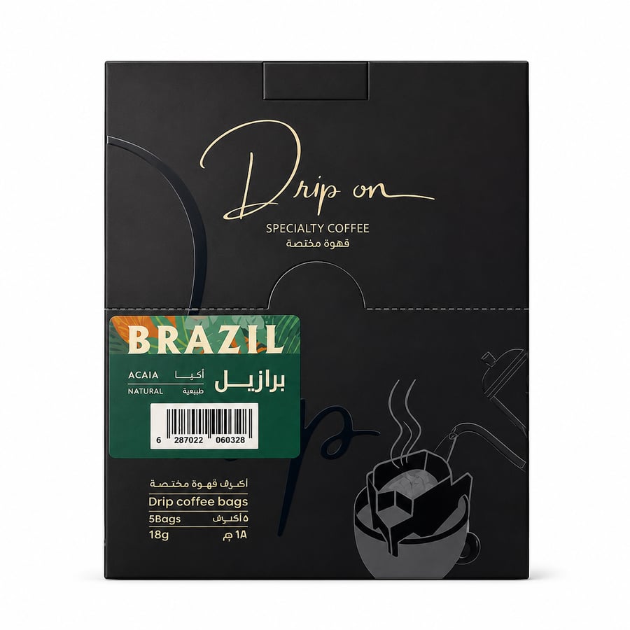 دريب أون أظرف قهوة برازيلي أكيا 90 جرام - Drip-on Brazilian IKiA Coffee Sachets 90g