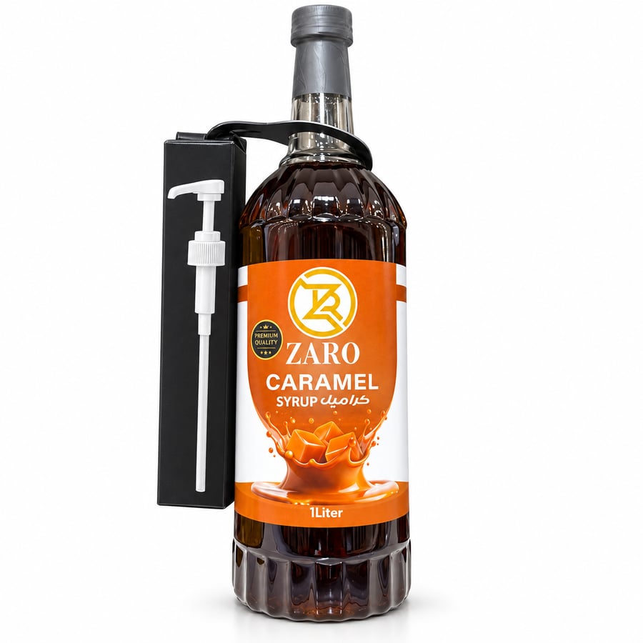 زارو شراب الكراميل 1 لتر - Zaro Caramel Syrup 1L