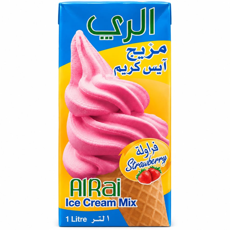 الري آيس كريم منوعة 1 لتر - Alrai Assorted Ice Cream 1L