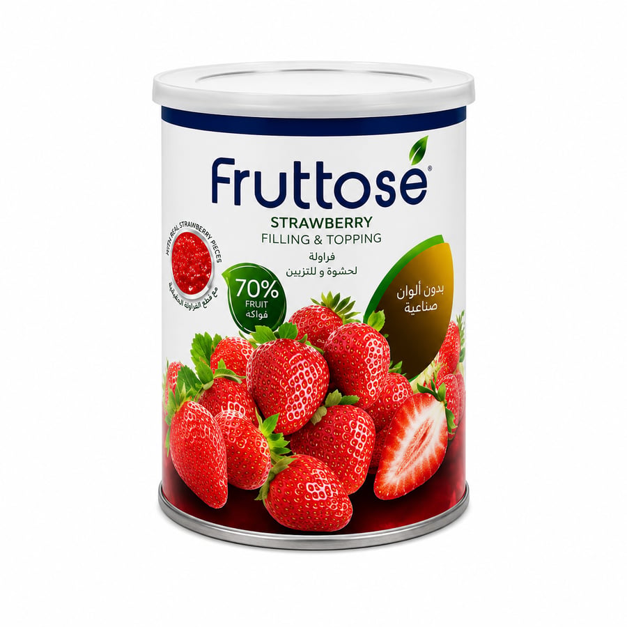 حشوة فراولة 595 جرام فروتوز - Strawberry Filling 595 g Frutos