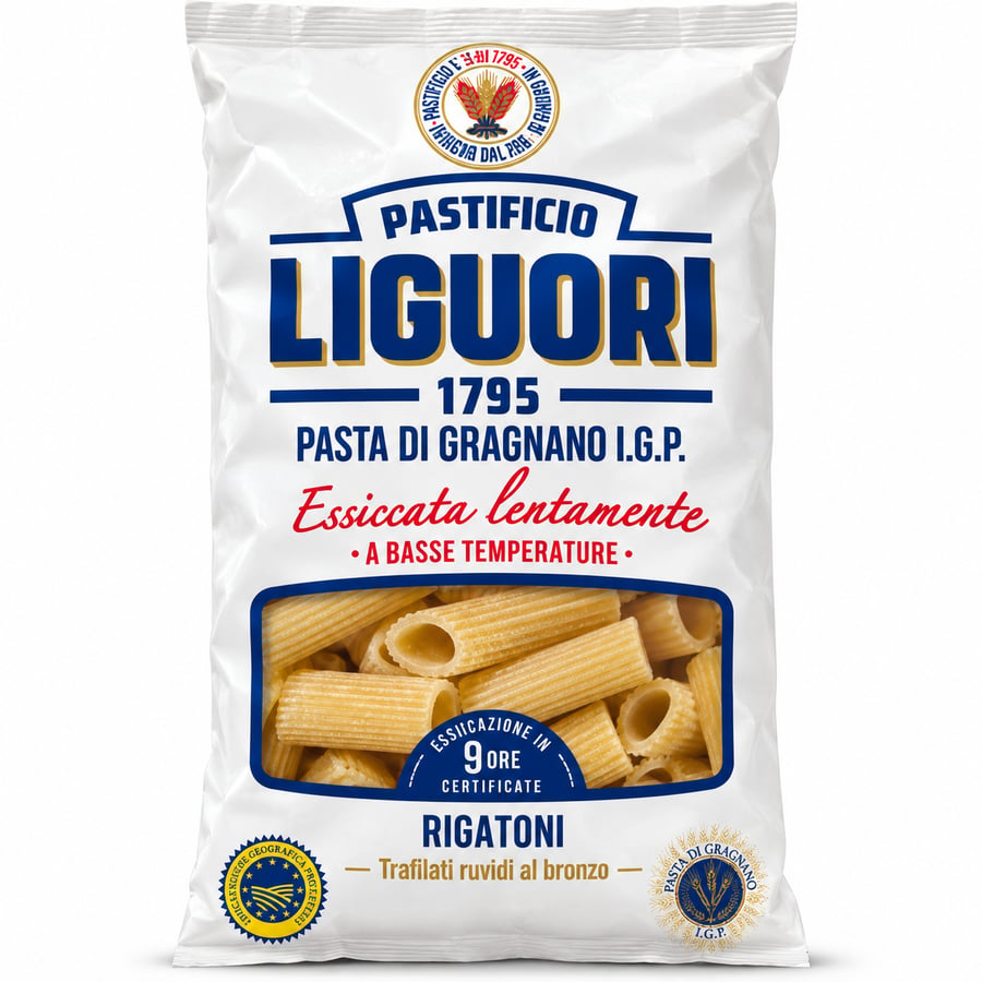 ليغوري مكرونة ريجاتوني 500 جرام - Liguori Rigatoni Pasta 500g