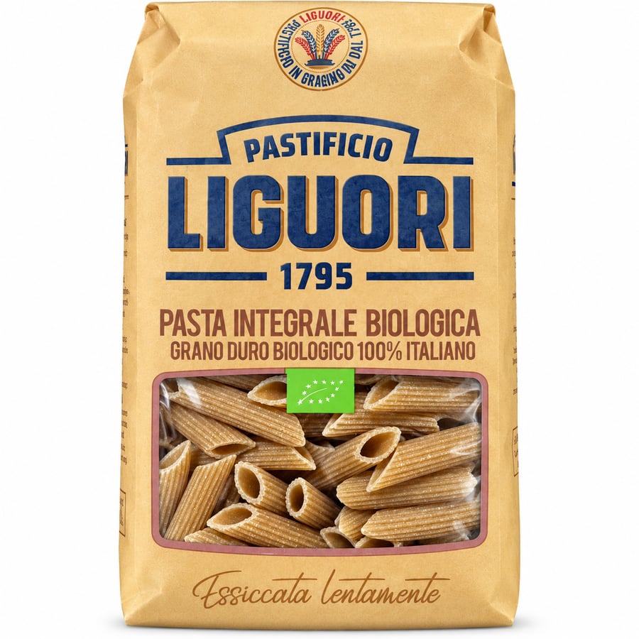 ليغوري مكرونة بيني ريجاتي عضوي 500 جرام - Liguori Organic Penne Rigate Pasta 500g