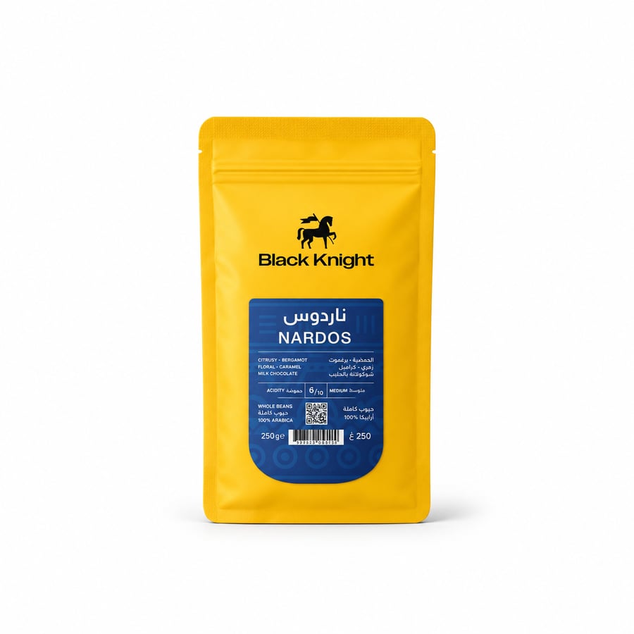 بلاك نايت - قهوة إثيوبي ناردوس 250 جرام - Black Knight Ethiopian Nardos Coffee 250g