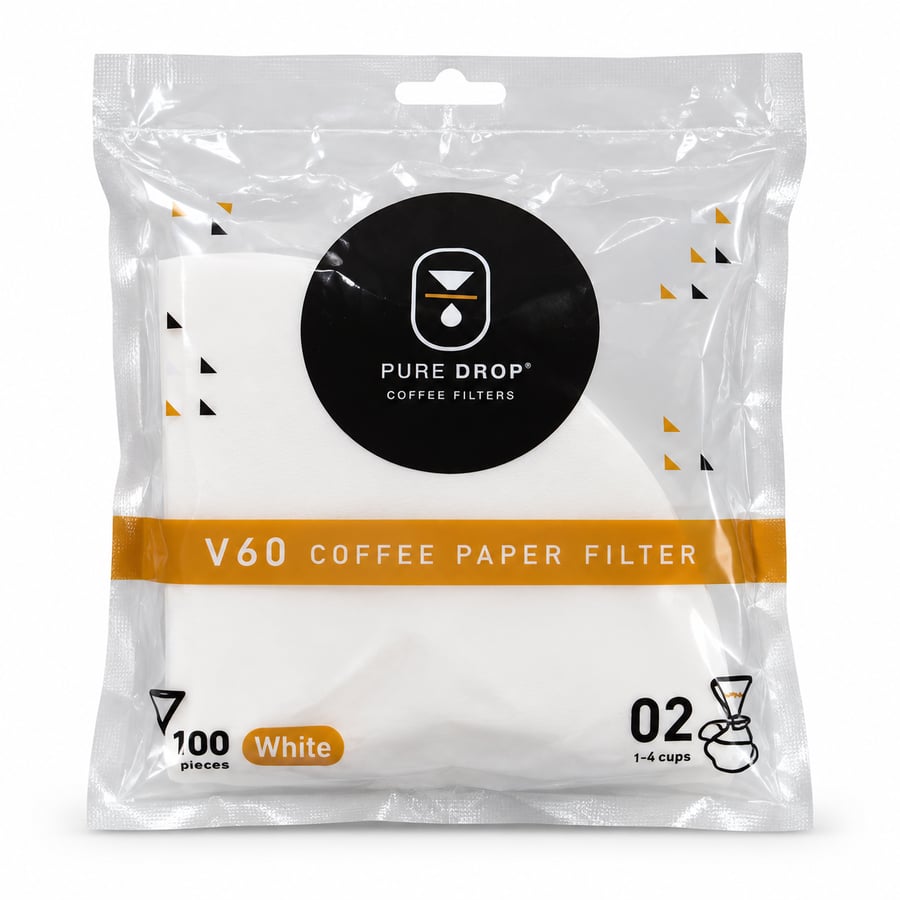 فلتر بيور دروب مقاس 02 - Pure Drop Coffee Filter Size 02
