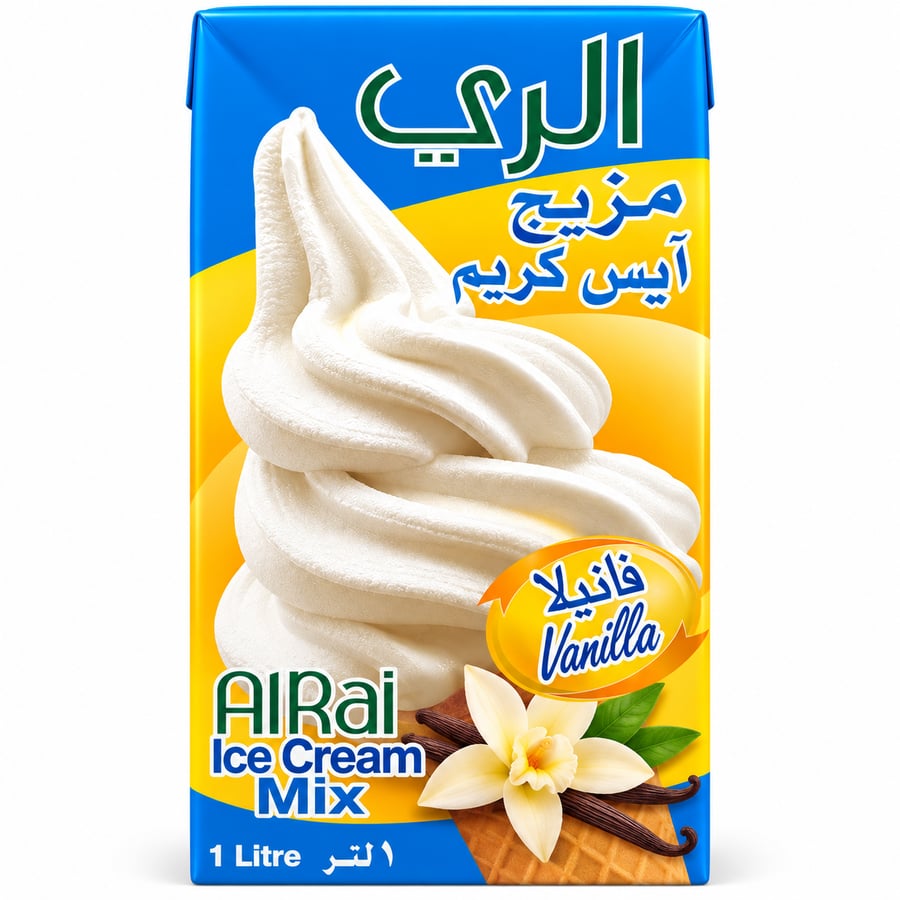 الري آيس كريم منوعة 1 لتر - Alrai Assorted Ice Cream 1L