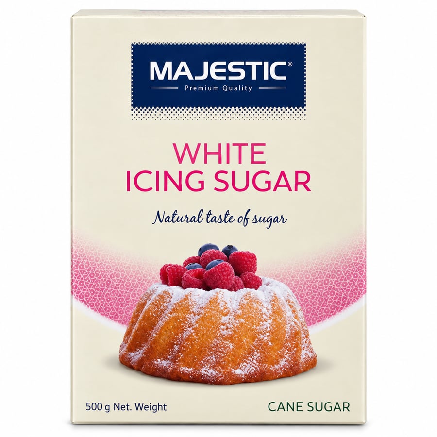ماجستيك سكر أبيض بودرة 500 جرام - Majestic White Powder Sugar 500g