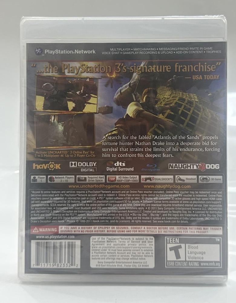 Uncharted 3 Sealed