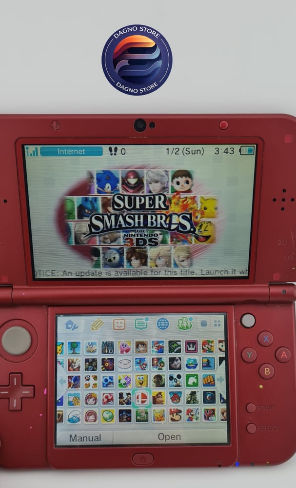 جهاز NEW 3DS XL معدل - احمر