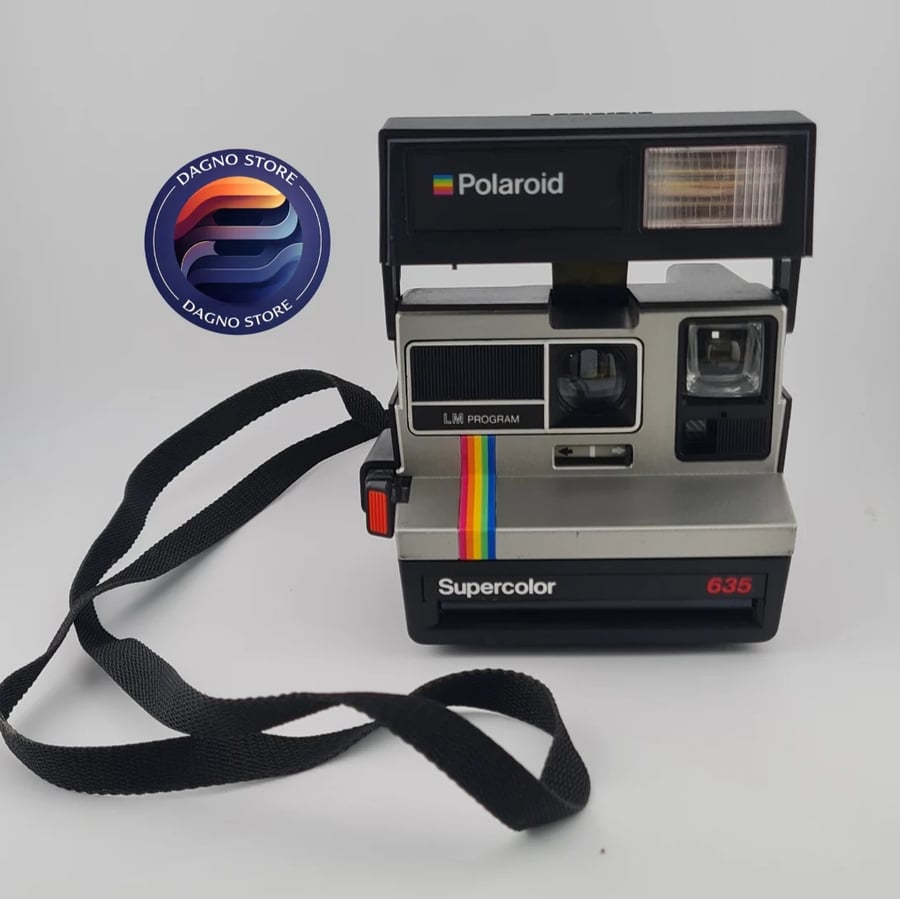 كاميرا فورية كلاسيكية أصلية Polaroid Supercolor 635 LM Program (إصدار قوس قزح)