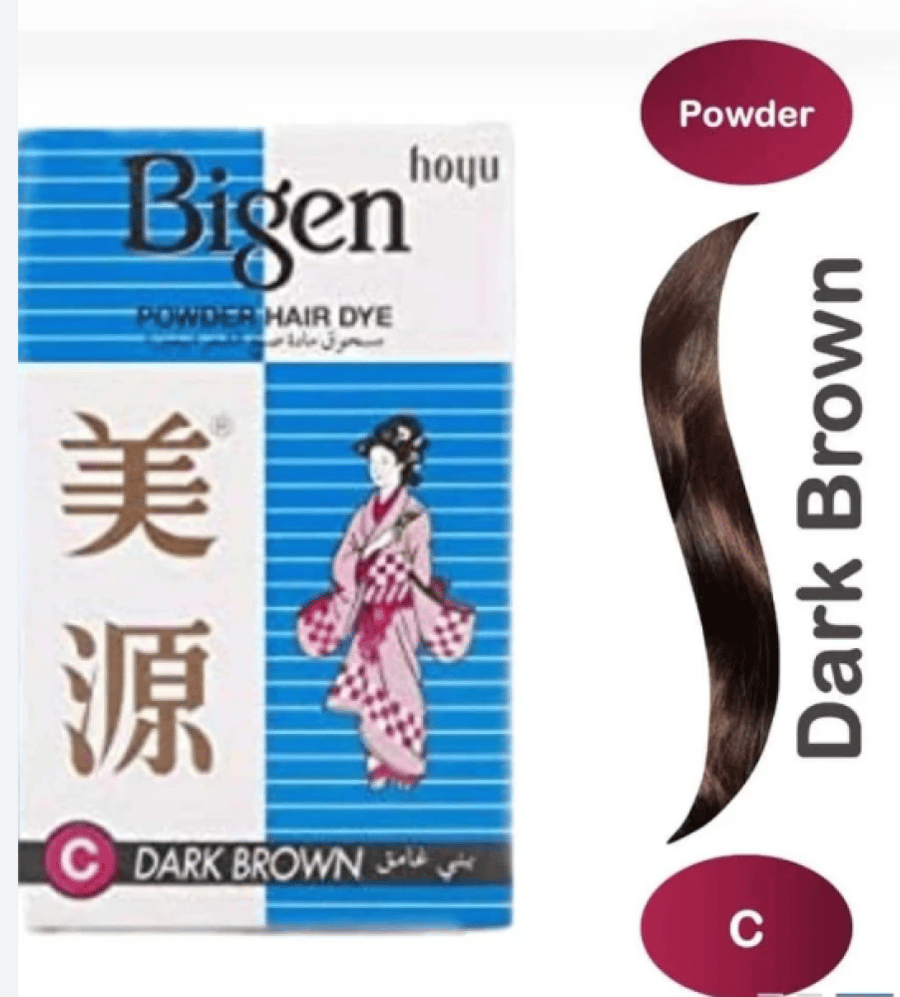 بيجن صبغة الحواجب Bigen powder hair dye dark brown
