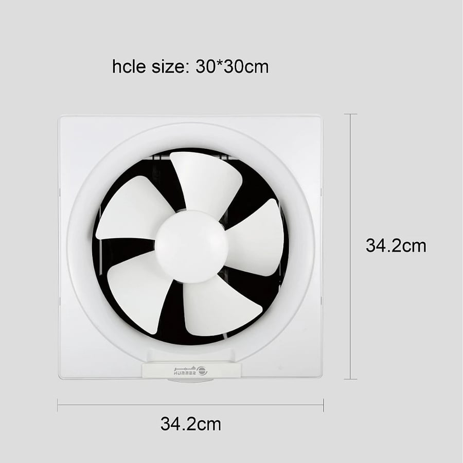 10-inch exhaust fan size (30*30 cm) (11.81 inches)