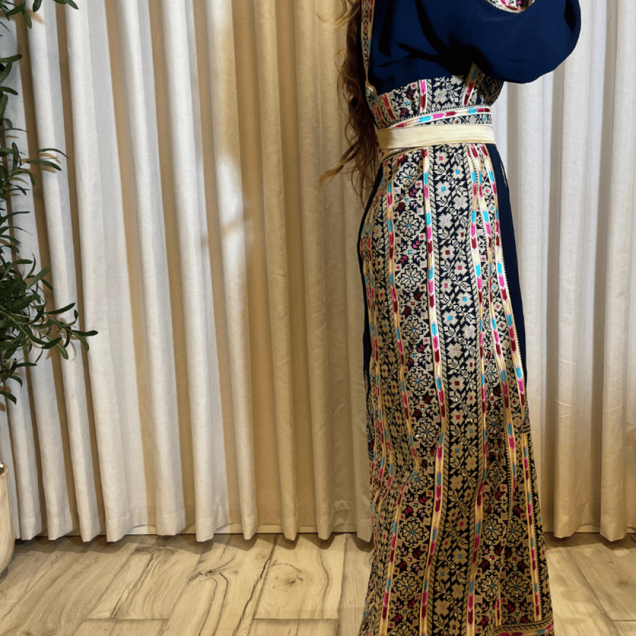 Jordanian embroidered thobe