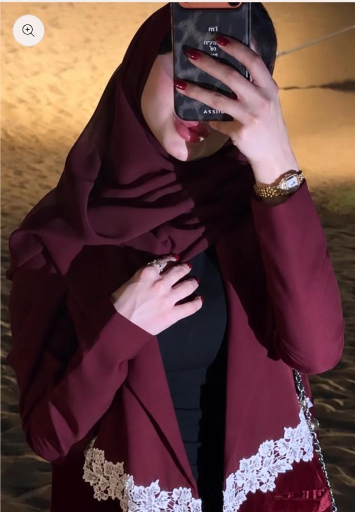 عباية الشتاء قماش باربي+مخمل