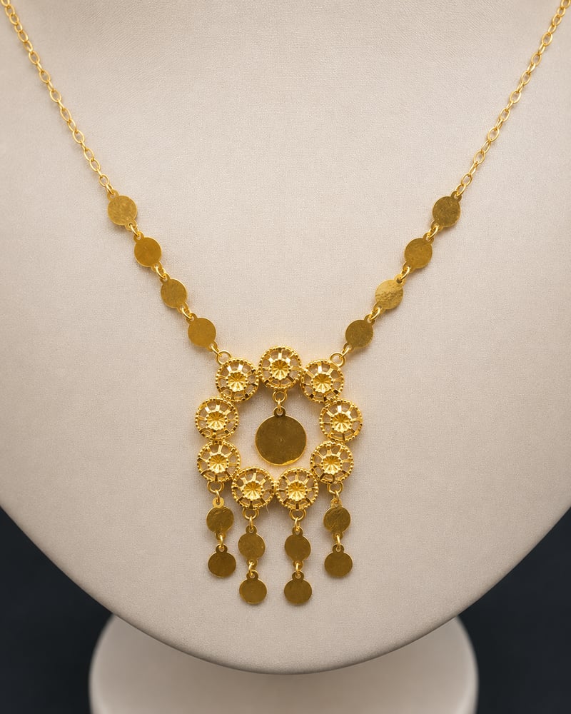 Pure 21-karat gold necklace