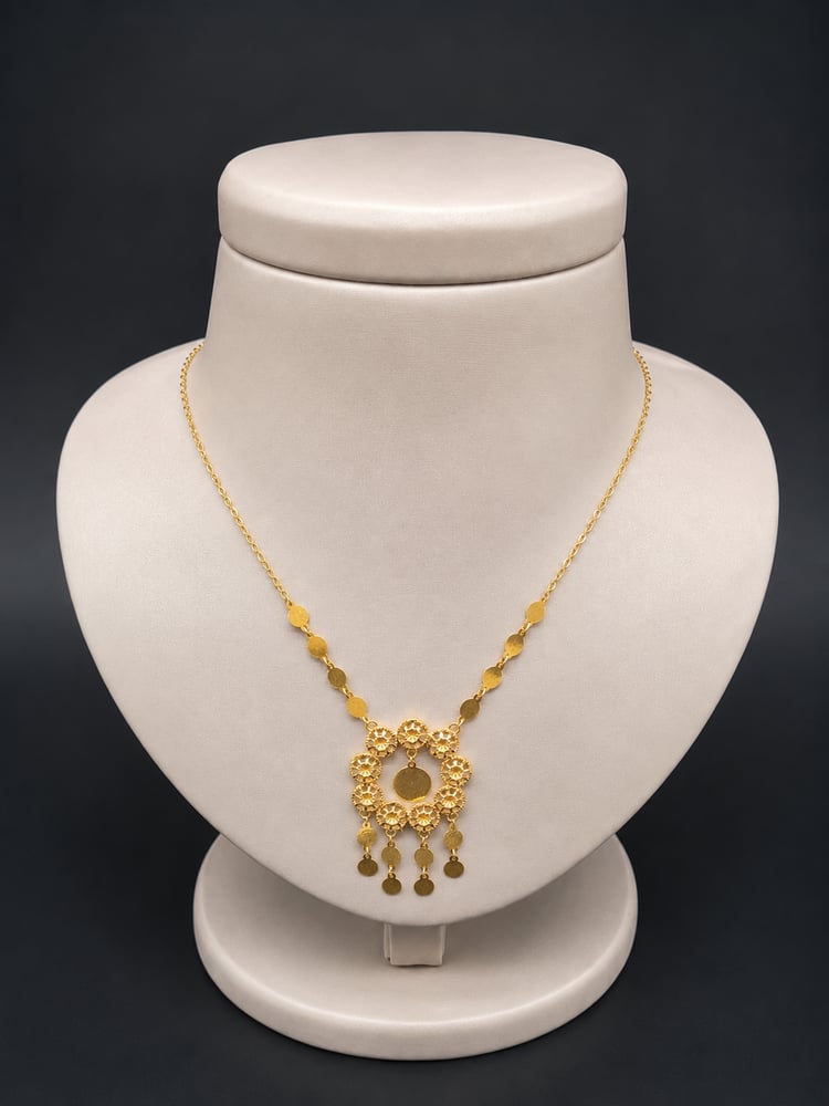 Pure 21-karat gold necklace