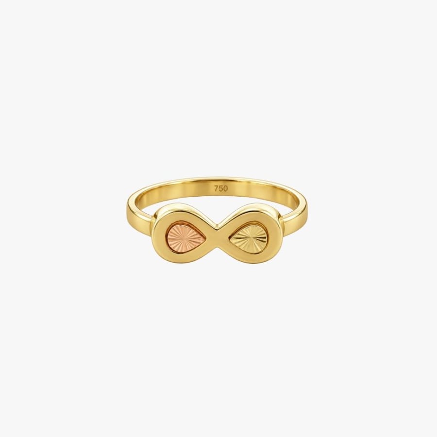 Pure gold ring Italian design 18 karat