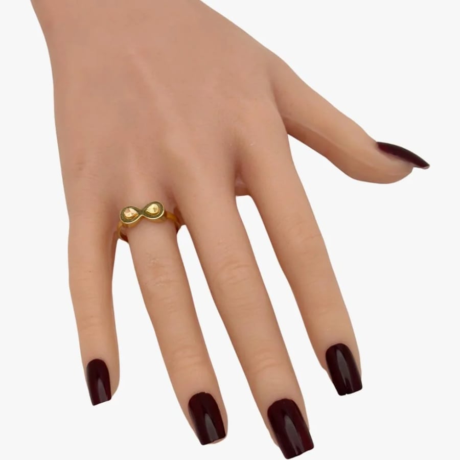 Pure gold ring Italian design 18 karat