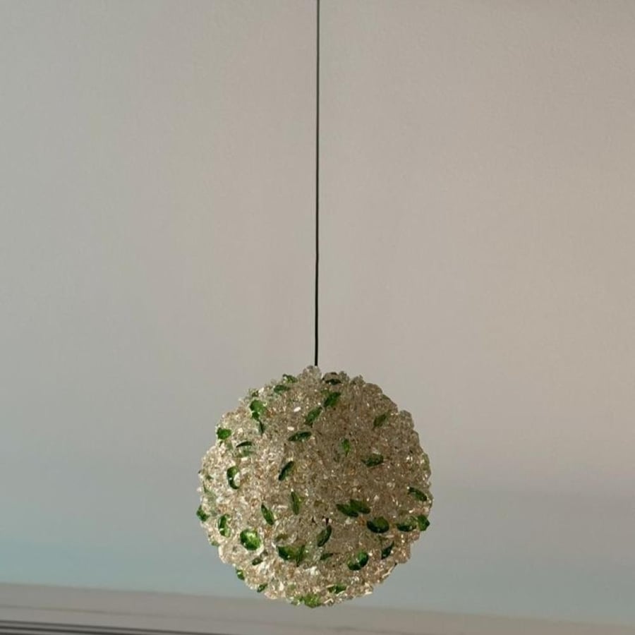 Adjustable Crystal (Green) Ceiling Light – Triple Lighting Mode