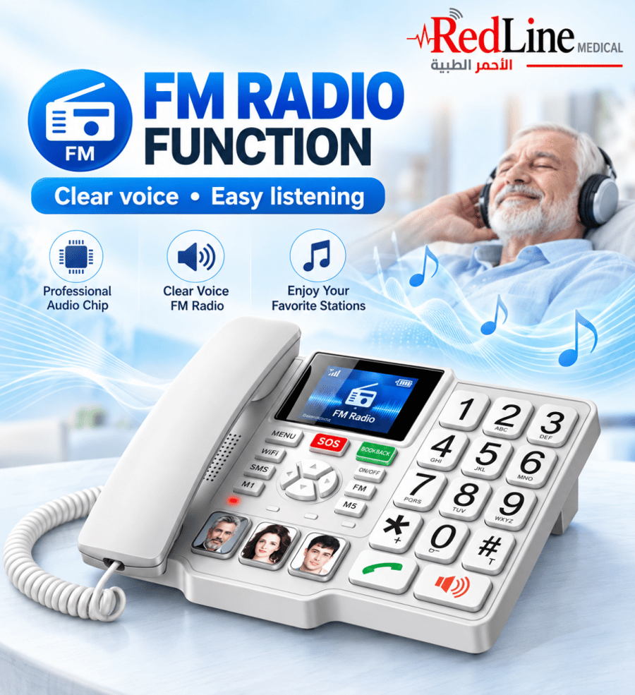 هاتف كبار السن اللاسلكي 4G REDLINE M600