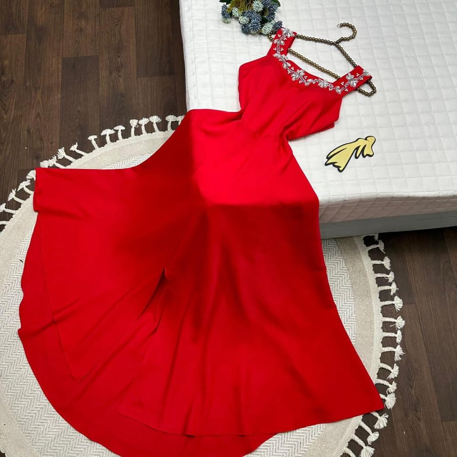Elegant evening dress, Barbie fabric