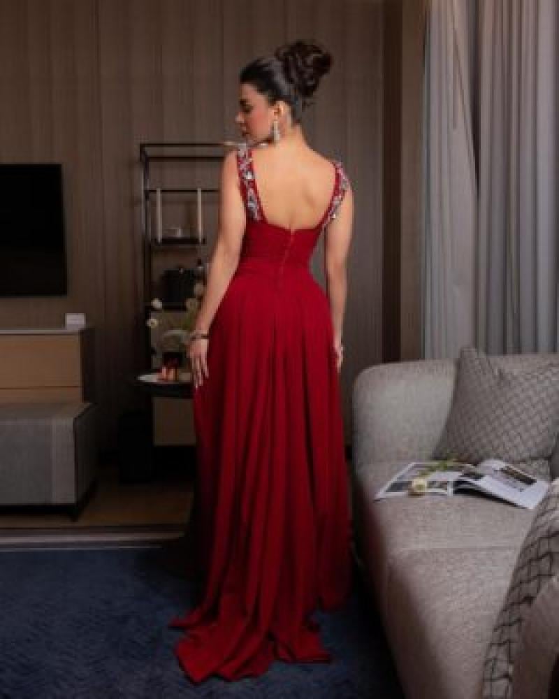 Elegant evening dress, Barbie fabric