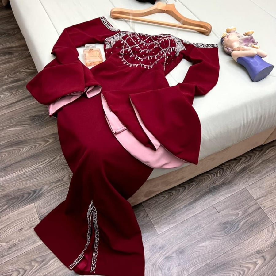 فستان راقي تطريز