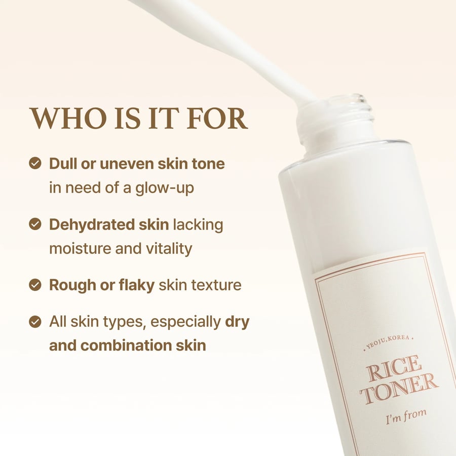 Rice Toner – for Brightening, Hydration & Skin Softening ( 150ml ) – from I'M FROM