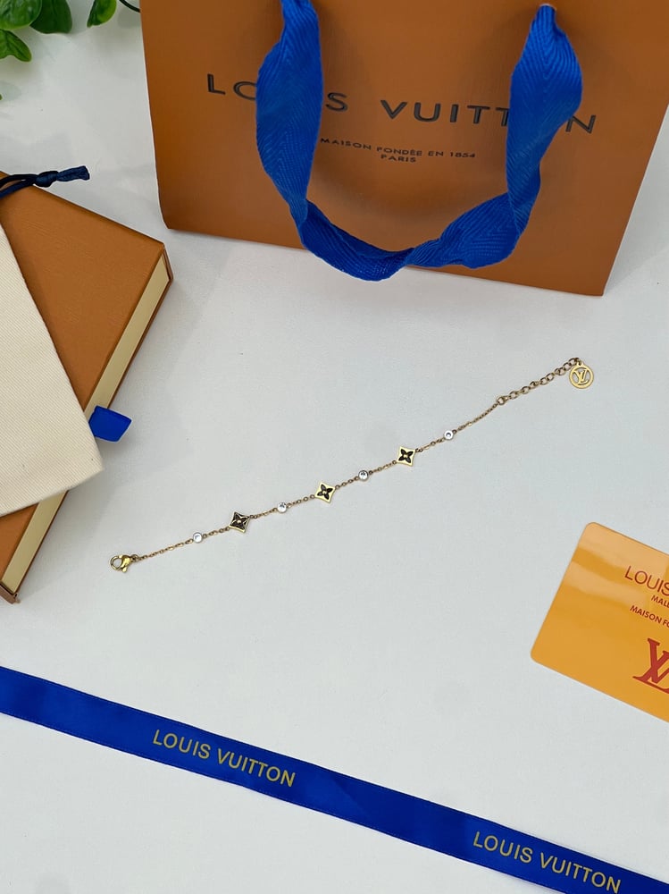 إسوارة LOUIS VUITTON معدن ذهبي أسود ماستر كواليتي